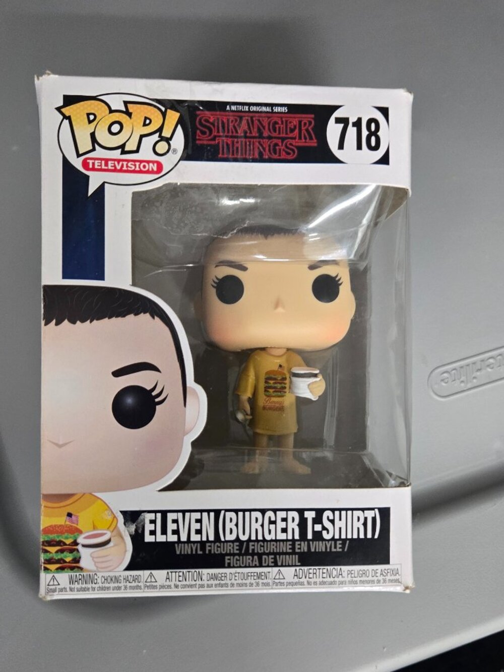 Funko Pop! Stranger Things Eleven (Burger T-Shirt) #718 | One Size | Multicolor